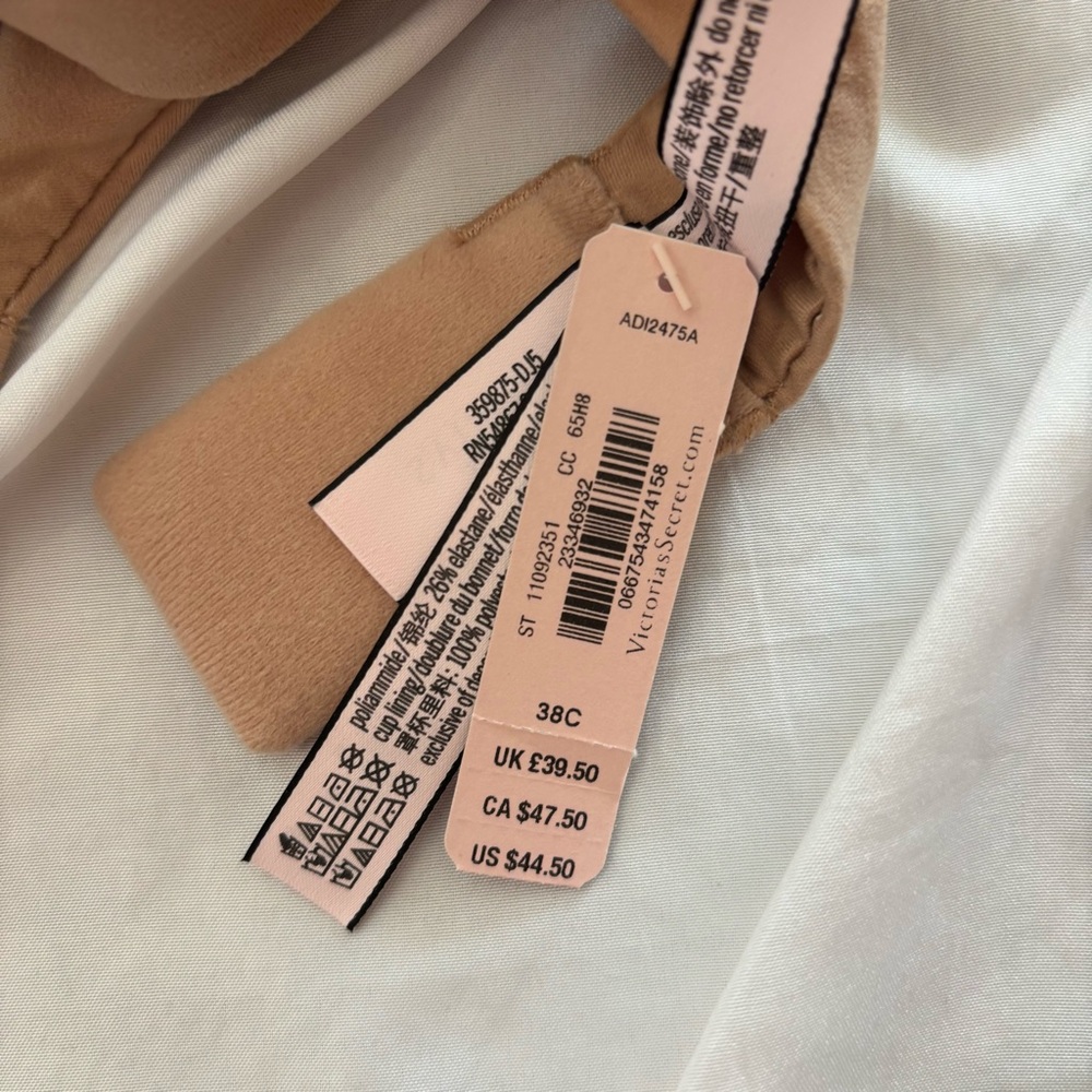 Victoria's Secret Body By Victoria Perfect Coverage Nude Bra-NWWT - Picture 5 of 6